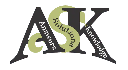 Intertwined black and green ASK logo Margreet Stronks